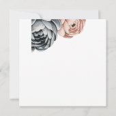 Save The Date Design Rose Dusty Moderne Enregistrer La Date (Dos)