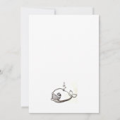 Save The Date dessin de baleine mignonne (Dos)