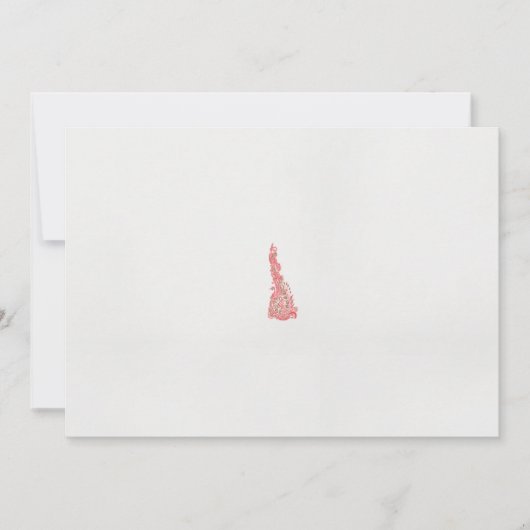 Save The Date dessin d'un oiseau avec des fleurs dessus (Devant)