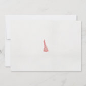 Save The Date dessin d'un oiseau avec des fleurs dessus (Dos)