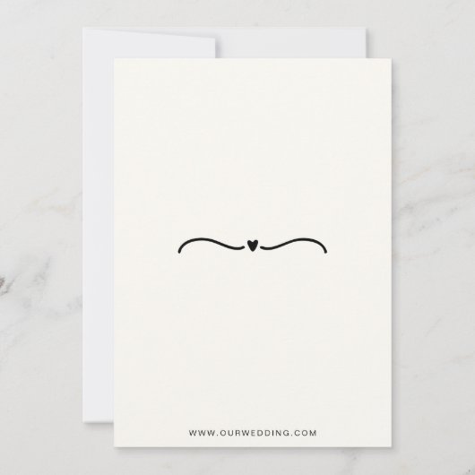 Save The Date Dessiné ensemble Mariage (Dos)