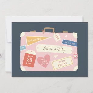 Save The Date Destination bagage Enregistrer la date