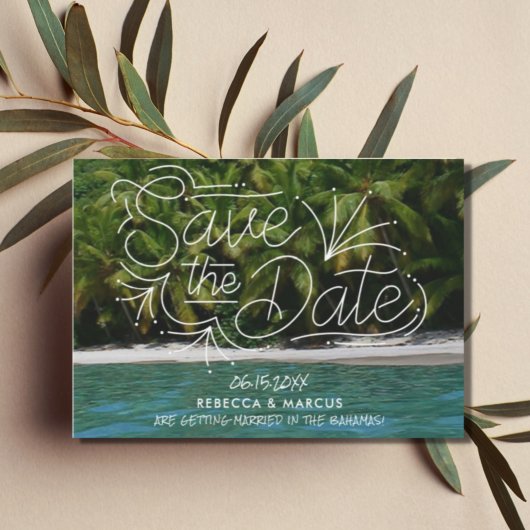 Save The Date Destination Beach Wedding Enregistrer la date