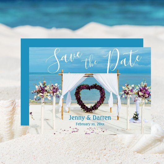 Save The Date Destination Beach Wedding Enregistrer la date