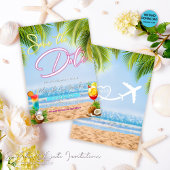 Save The Date Destination Beach Wedding Enregistrer la date Invi