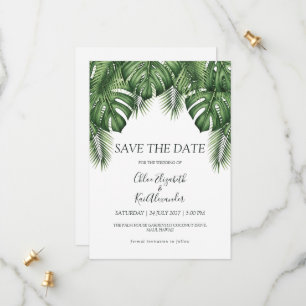 Save The Date Destination botanique luxuriante à Hawaii Enregist