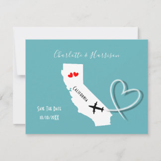 Save The Date Destination de mariage Californie