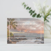 Save The Date Destination de plage Enregistrez notre date de mar (Debout devant)