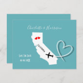 Save The Date Destination Mariage Californie (Devant / Derrière)