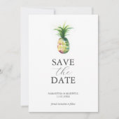 Save The Date Destination Mariage Enregistrer La Date Tropical (Devant)
