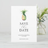 Save The Date Destination Mariage Enregistrer La Date Tropical (Debout devant)