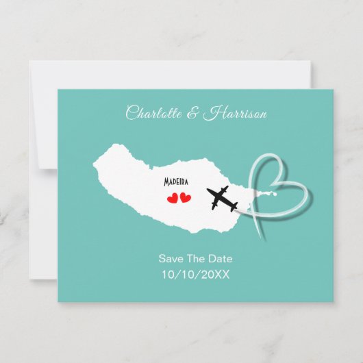 Save The Date Destination Mariage Madère Enregistrer La Date (Devant)