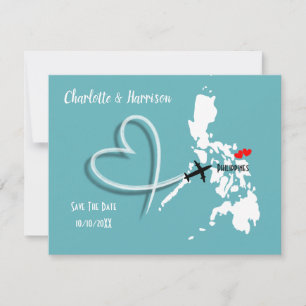 Save The Date Destination mariage Philippines Enregistrer La Dat