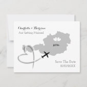 Save The Date Destination Mariages Autriche Enregistrer la date (Devant)