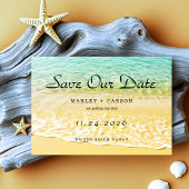 Save The Date Destination moderne Plage d'été Mariage