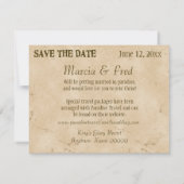 Save The Date Destination Paradise, Tropical Beach Enregistrer l (Dos)