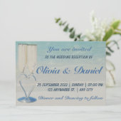 Save The Date Destination plage mariage élégant enregistrer la d (Debout devant)