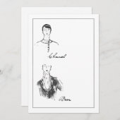 Save The Date Détails de la mode française 1925 (Devant / Derrière)