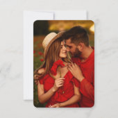 Save The Date Détails du mariage | Elegant RSVP avec QR Code Pho (Devant)