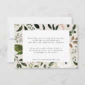 Save The Date Détails du mariage en tranches de bois rustique (Dos)