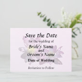 Save The Date Deux Clematis Roses (Debout devant)