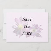 Save The Date Deux Clematis Roses (Dos)