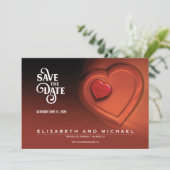 Save The Date Deux cœurs battant à l'unisson (Version 4) (Debout devant)