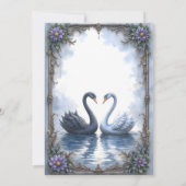 Save The Date Deux cœurs, une réflexion – Mariage romantique de  (Dos)