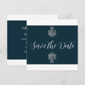 Save The Date Deux couleurs classiques (Devant / Derrière)