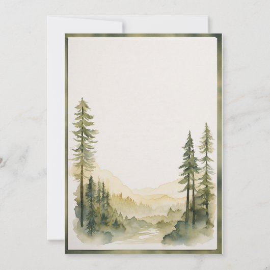 Save The Date Deux Deviendront Un Pin Arbres Mariage Chrétien (Dos)