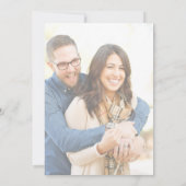 Save The Date Deux deviennent un Mariage chrétien floral (Dos)