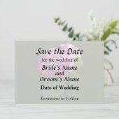 Save The Date Deux Hydrangeas Roses (Debout devant)