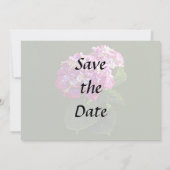 Save The Date Deux Hydrangeas Roses (Dos)