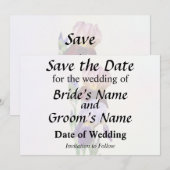 Save The Date Deux iris barbus Un marron Un violet (Devant / Derrière)