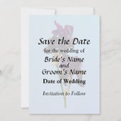 Save The Date Deux Iris violets foncés sauvent la date (Devant)