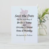 Save The Date Deux Iris violets foncés sauvent la date (Debout devant)