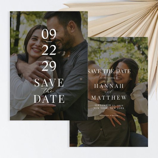 Save The Date Deux Mariage photo moderne