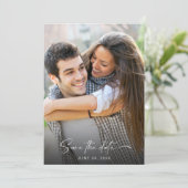 Save The Date Deux Mariages Photo Enregistrer La Date (Debout devant)