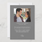 Save The Date Deux Mariages Photo Enregistrer La Date (Dos)