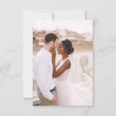 Save The Date Deux photos simples Enregistrer la date Mariage ph (Dos)