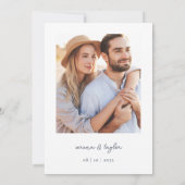 Save The Date Deux poissons de moins dans la mer Photo nautique (Dos)