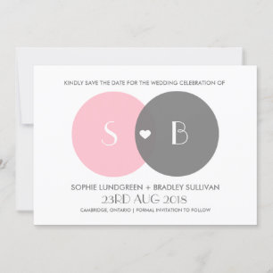 Save The Date Diagramme Venn Enregistrer la date Annonce