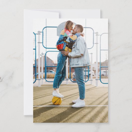 Save The Date Diamant de basket-ball (Dos)