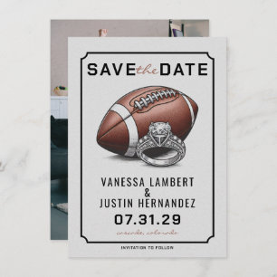 Save The Date Diamant de football