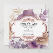 Save The Date Digital Burgundy Chic (Devant)