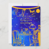 Save The Date Dîner d'anniversaire numérique Modèle, noir (Devant)