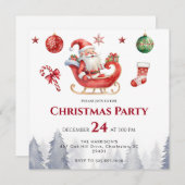 Save The Date Dîner de Noël des Fêtes modernes (Devant / Derrière)