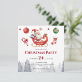 Save The Date Dîner de Noël des Fêtes modernes (Debout devant)