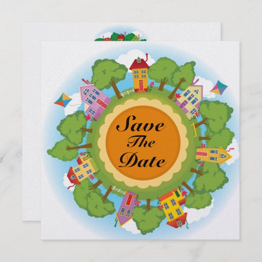 Save The Date Dîner turc - Thanksgiving - Noël - SRF (Devant / Derrière)