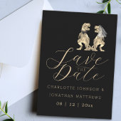 Save The Date Dinosaur Themed Wedding